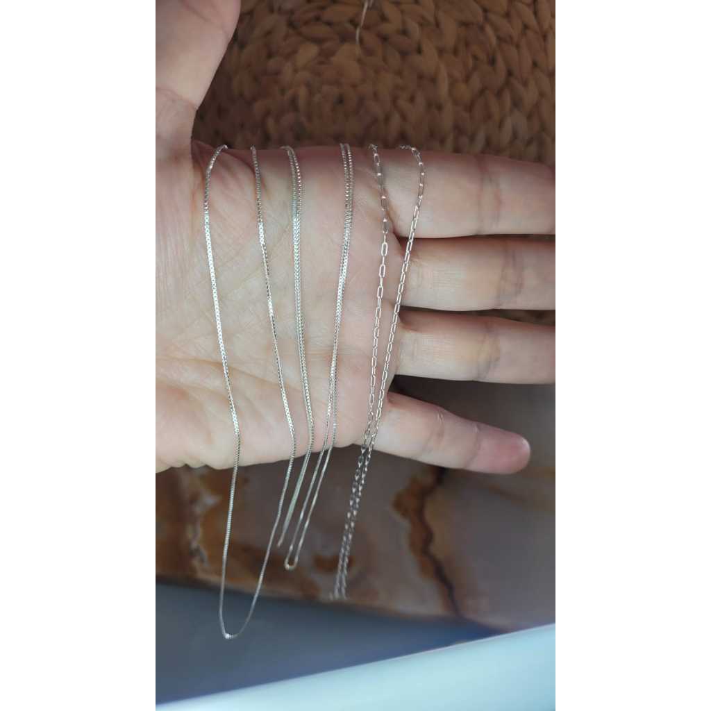 Corrente de Prata 925 Veneziana Cartier 40 cm 50 cm 60 cm